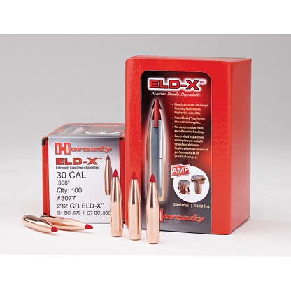 Hornady 30 Cal .308 200 gr ELD‑X Match Bullet