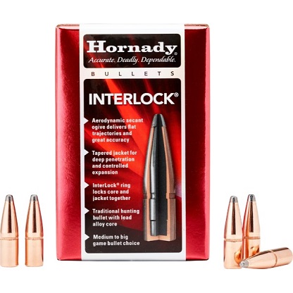 Hornady 338 Cal .338 250 gr InterLock RN Bullet