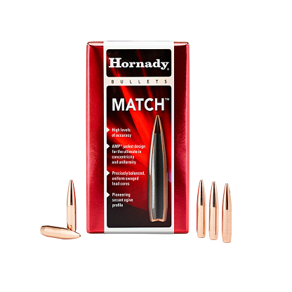 Hornady 30 Cal .308″ 195 gr BTHP Match Bullet